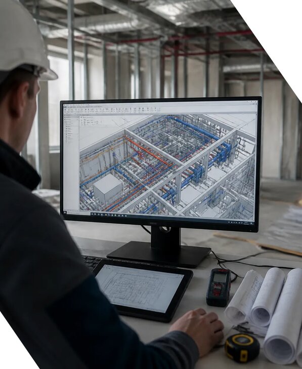 Создание BIM модели инженерных сетей для объектов в Касимах
